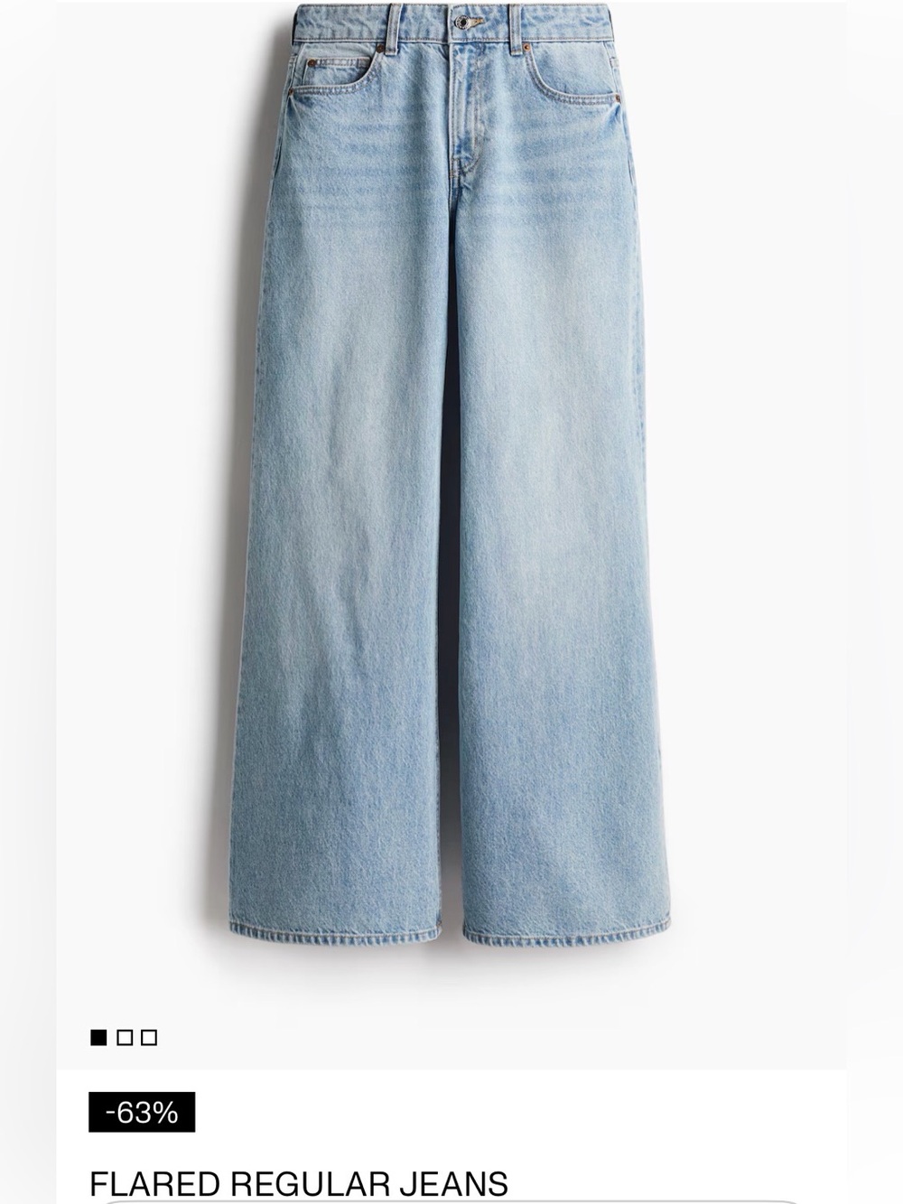 H&M Flared Regular Jeans